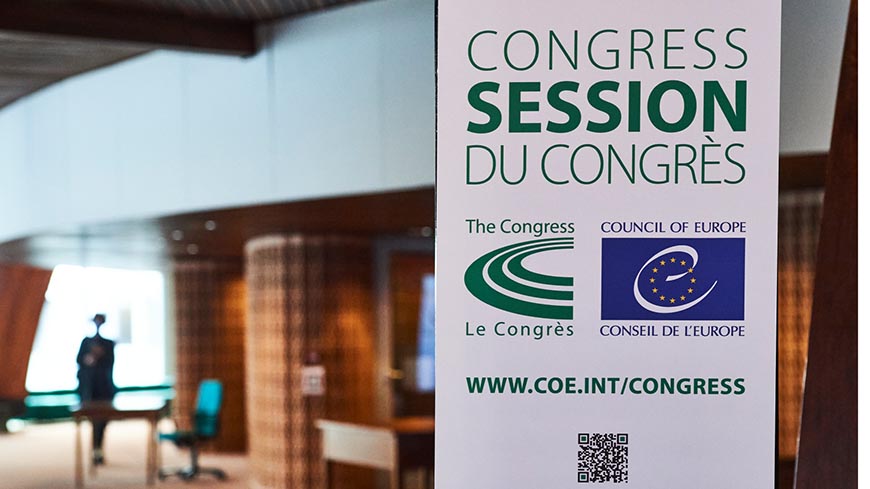 Congress session : War against Ukraine, future of the Council of Europe, youth engagement at local level, protection of the environment on the agenda